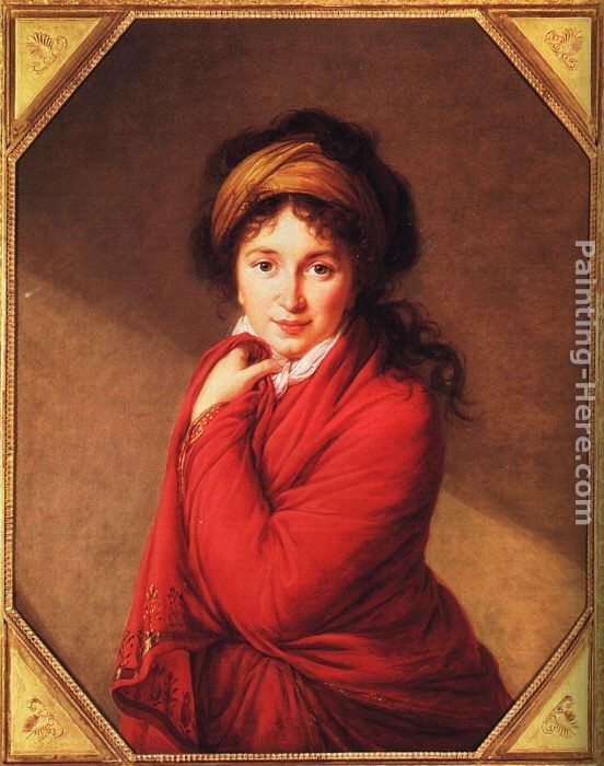 Elisabeth Louise Vigee-Le Brun Portrait of Countess Golovine